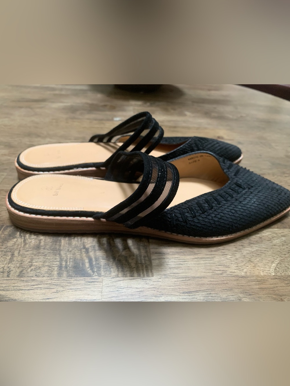 Bill Blass Shoes Black Mules